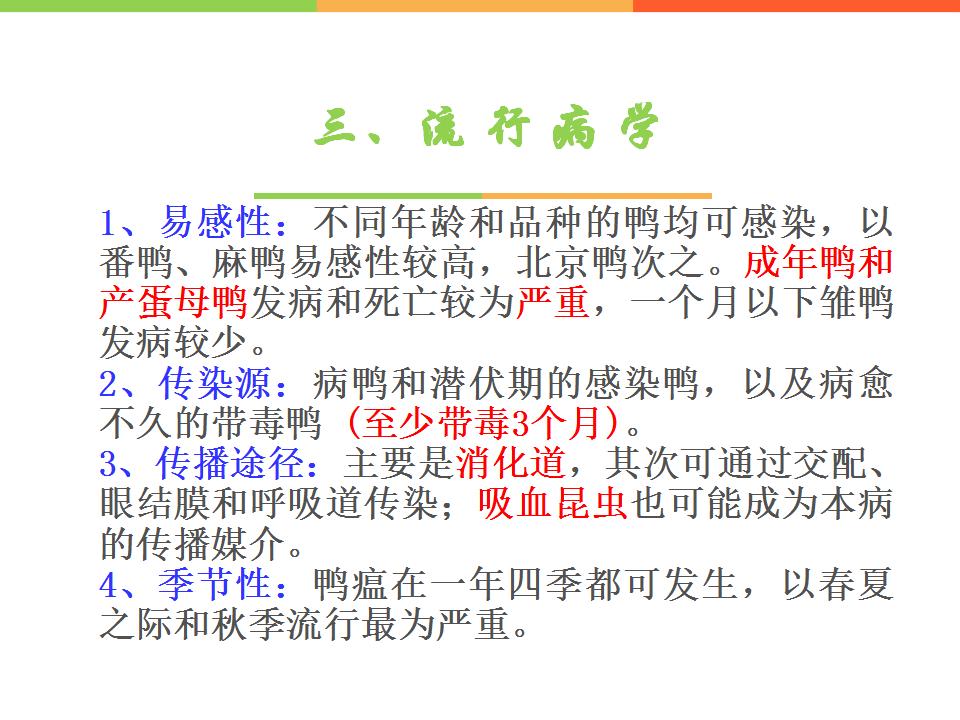 最新鸭瘟疫情概况及其防控措施